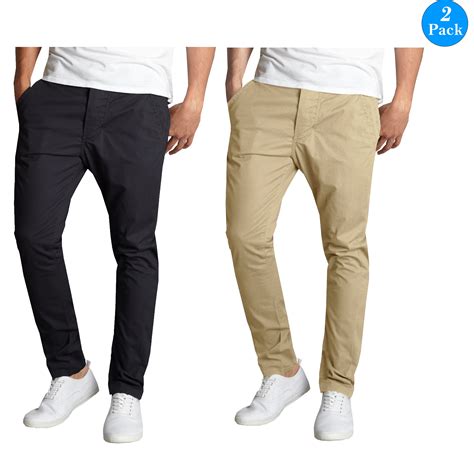 Mens pants slim fit. These pants will become your favorite choice in your closet! Sizing: Mens. Material: 78% Polyester, 22% Recycled Polyester. Fit: Skinny Leg with a Slim Fit. Closure Style: Fly Hook and Zipper. Rise: Mid Rise. Inseam Length: 30 Inches. Garment Length: Full. Garment Details: Slash Pocket, Jetted Pocket. 