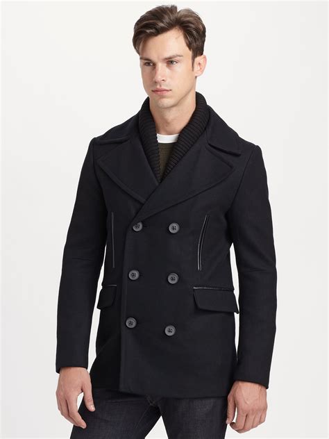 Mens pea coat. Hockerty can't offer pea coats for women, but our sister brand Sumissura does. In fact, both Hockerty and Sumissura belong to the same brand, so we share the same fabrics, procedures, and team, but we have different tailors for men and women products. Check their pea coats here: Women Pea Coats. Custom coat from 249€ Design your Pea coat. 