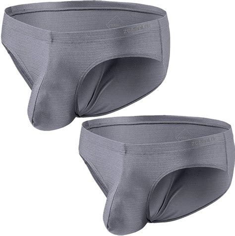 Mens pouch underwear. TAG FREE - Annoying labels are a thing of the past! ASSORTED PACK - Men's underwear comes in a 5-pack of assorted colors to match your style and mood. COLD WATER WASH - Hanes recommends machine washing in cold water to reduce energy usage. Fabric: 76% Polyester/19% Tencel/5% Spandex; Pouch: 88% Polyester/12% Spandex Mesh. 
