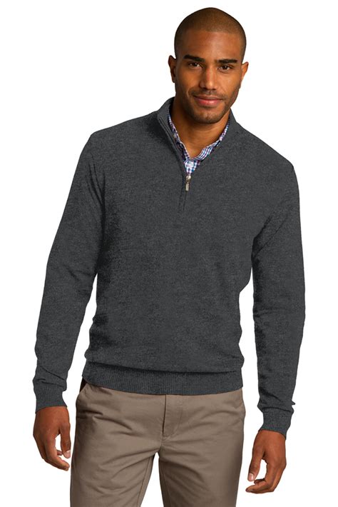Mens quarter zip sweaters. Feb 20, 2024 · Men's 75% Merino wool / 25% lyocell sweater. Classic Fit. 12gg knit. Hand wash cold; lay flat to dry or dry clean. Imported. Style #: ME0S01. This quarter-zip sweater features a blend of Merino wool and lyocell that supplies incredible softness and shape retention in an optimal seasonal weight. Perfect for your weekday and weekend wardrobe. 