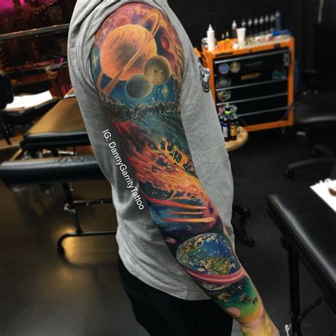 70 Outer Space Tattoos For Men. 