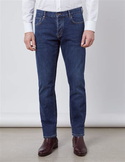 Mens stretchy jeans. Men's Athletic Slim-Fit Stretch Denim 5-Pocket Jeans $89.50 Sale $54.99 