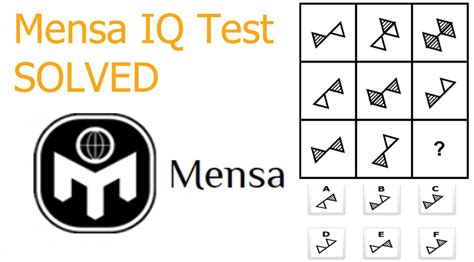 Mensa free iq test. Scroll to "Practice Tests" and click "Take Practice Test" Questions or concerns? If you need assistance, please contact American Mensa at 800-66-MENSA or (817) 607-0060 ext. 5005 between the hours of 8:30 a.m. and 5 p.m. CST, Monday through Friday, or e-mail us at WebServices@americanmensa.org . 