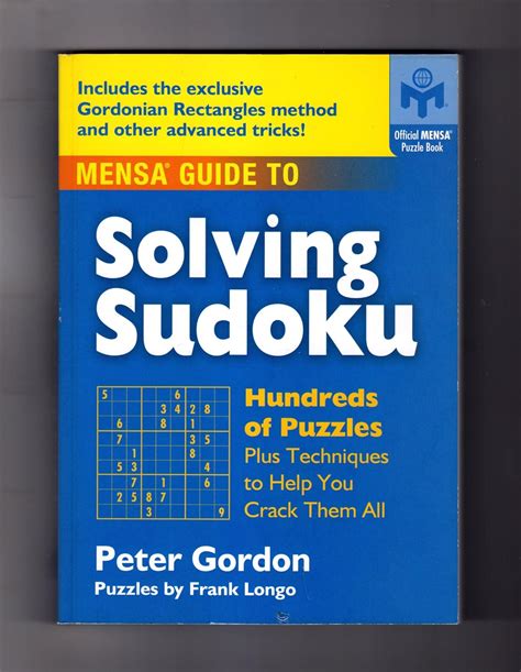 Mensa guide to solving sudoku hundreds of puzzles plus techniques to help you crack them all. - Briggs and stratton 185 hp ohv intek manual.