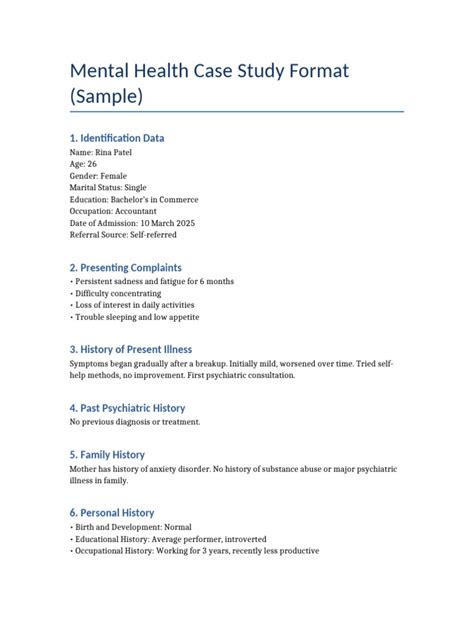 Mental health case study assignment.  The manual provides a structured, competency-based a...