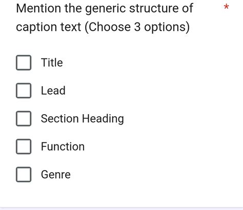 Mention The Generic Structure Of The Text