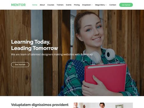 Mentor Education Bootstrap Website Template Bootstrapmade