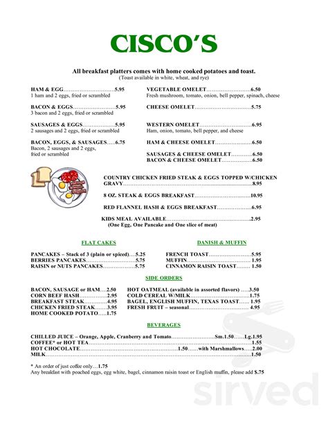 Menu - Cisco