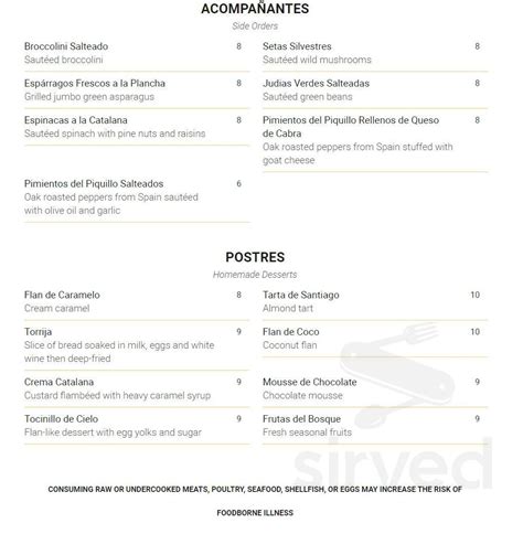 Menu - Juancho