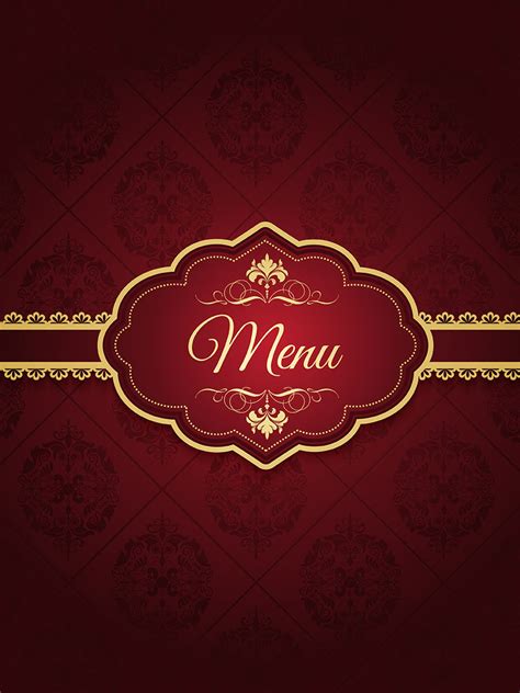 Menu Cover Vector Art Icons And Graphics For Free Download