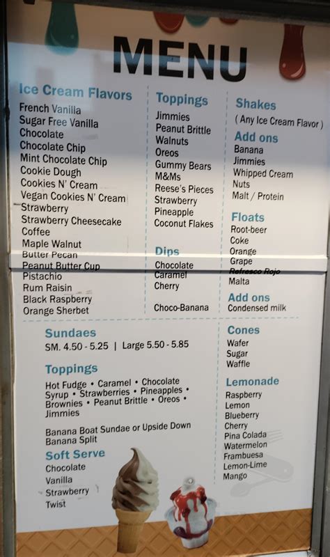 Menu Dairy King