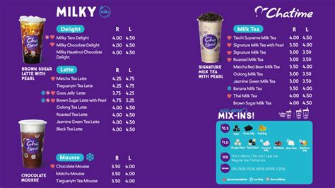 Menu Di Chatime