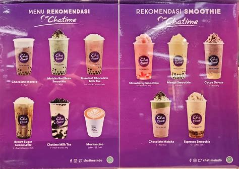 Menu Di Chatime: Harga menu Chatime terbaru 2022-2023 di Jakarta,Jakarta image 1