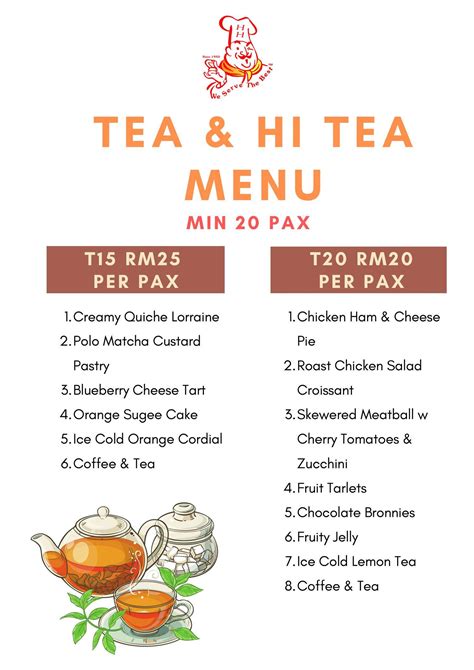 Menu Hi Tea