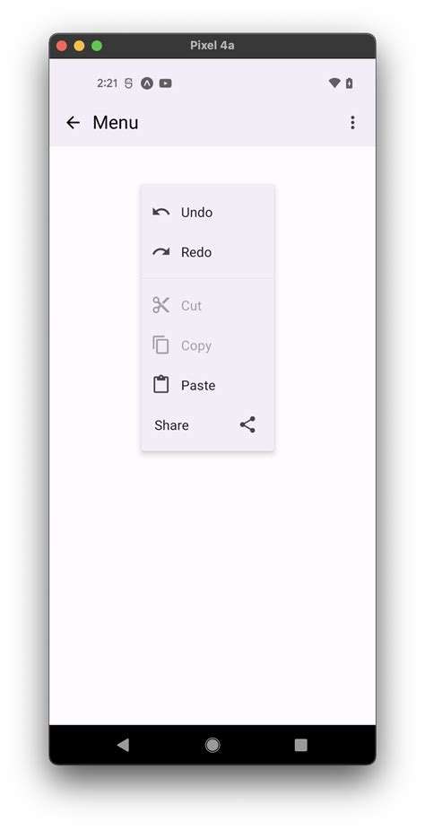 Menu React Native Paper