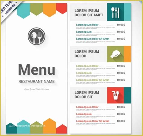 Menu Templates For Publisher