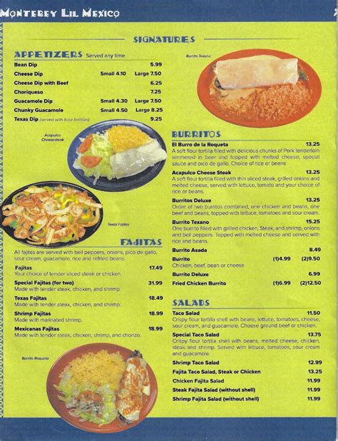 Menu at Bremma