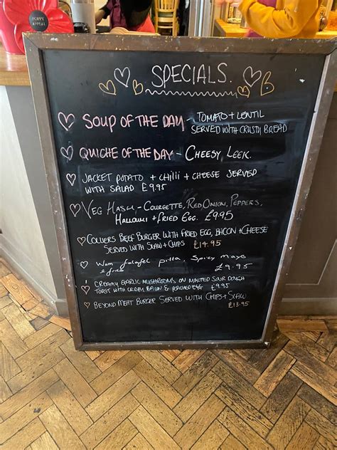 Menu at The Colliers Farm Shop and Cafe, Bewdley - Restaurant …