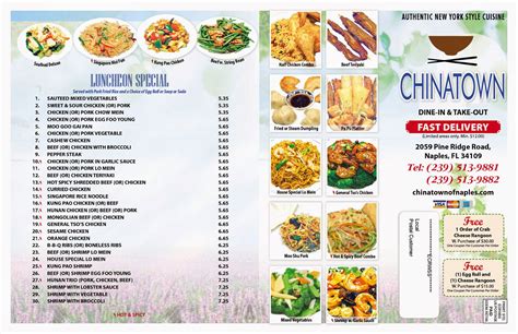 Menu chinatown.  Restaurant Menu | Order Online | Chinese Food - New China Town menu list E...