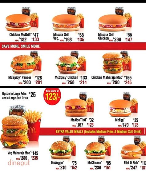 Menu for mcdonald. Available between 10:30am – 4am for a limited time at participating restaurants. Items cannot be altered, further discounted or used with any other offer. Not available via the MyMacca’s® app. ‘Coca-Cola Zero Sugar’ is a trade mark of The Coca-Cola Company. Bundle Range. Macca’s® Bundle for 2. 