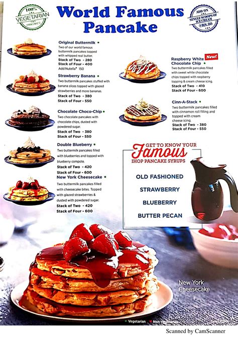 Menu of IHOP IHOP Menu, Cyber Hub, Gurgaon EazyDiner