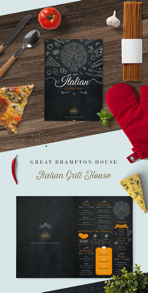 Menu proposals on Behance