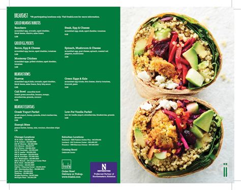 Menus (US) – Freshii Portal