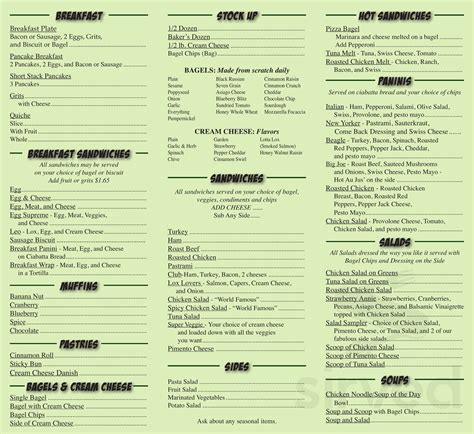 Menus for Beagle Bagel Cafe - Madison - SinglePlatform