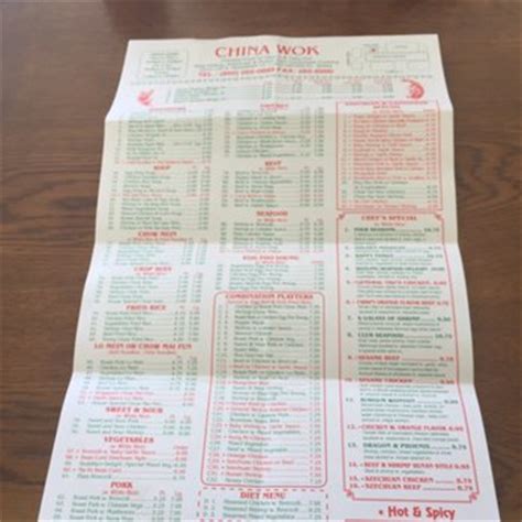 Menus for China Wok - Lynn Haven - SinglePlatform