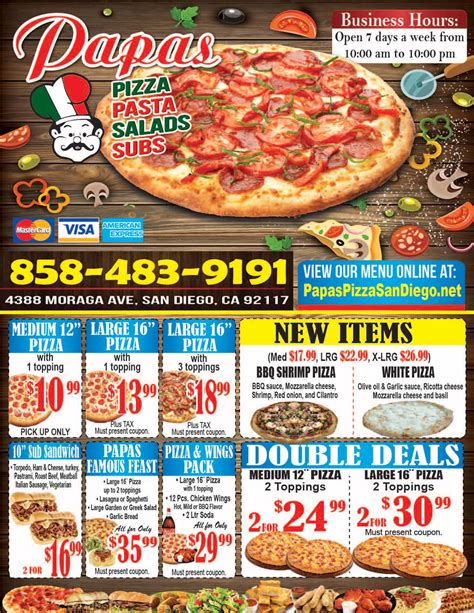 Menus for Papas Pizza & Bbq Livernois - Detroit - SinglePlatform