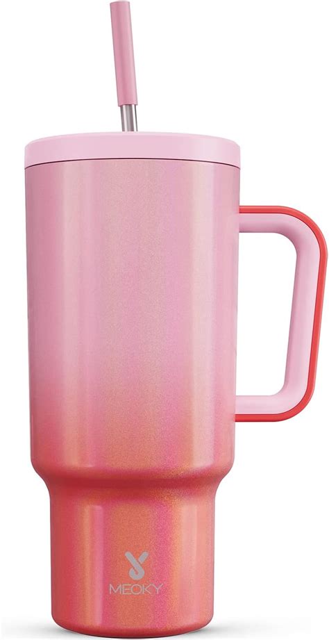 Meoky cups. Meoky Plastic Cups with Lids and Straws - 12 Pack 24 oz Color Changing Cups with Lids and Straws Bulk, Reusable Cups with Lids and Straws for Adults Kid … 
