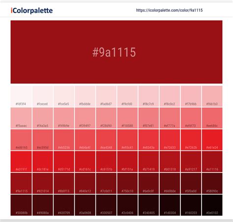 Mephiston Red ( similar ) Color 9d1119 information Hsl Rgb