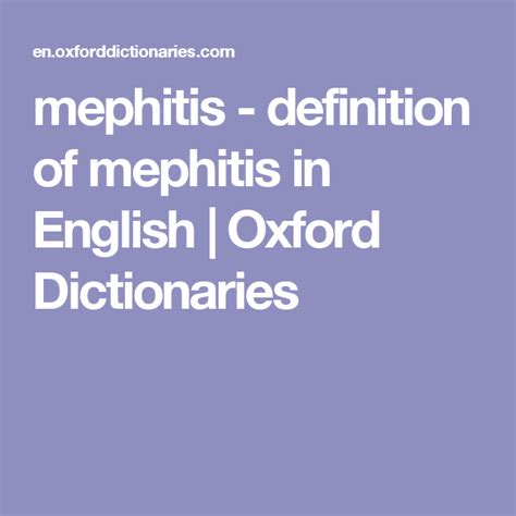 Mephitis definition of mephitis by Medical dictionary