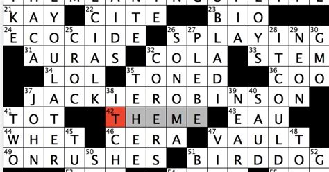 Mer contents crossword clue. Now, let's get into the answer for Contents of la mer crossword clue most recently seen in the Universal Crossword. Contents of la mer Crossword Clue Answer is… Answer: EAU. This clue last appeared in the Universal Crossword on March 12, 2024. You can also find answers to past Universal Crosswords. Today's Universal Crossword … 
