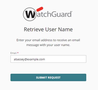Mer protocol.  To retrieve User Name, provide Email address and click "SUBMIT" M...