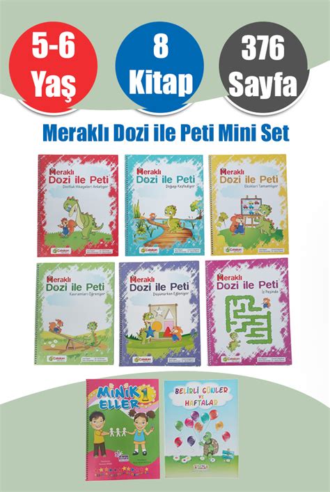 Meraklı Dozi ve Peti 5 6 Yaş Okul Öncesi Eğitim Seti. 