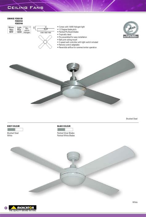 Mercator - Ceiling Fans by TasHome - Issuu