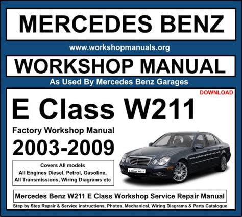 Mercedes 211 series service manual torrent. - Cat 308c cr excavator repair manual.