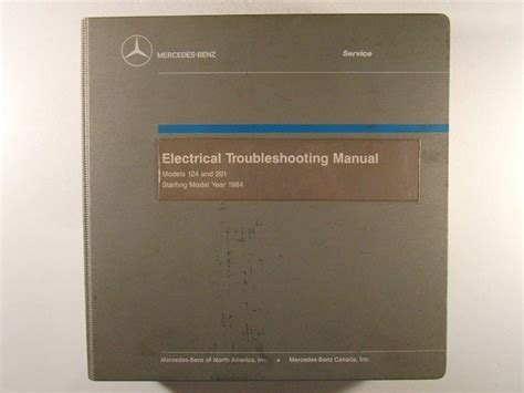 Mercedes Benz Electrical Troubleshooting Manual Models