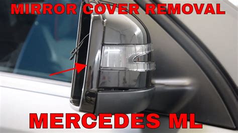 Mercedes Benz Mirror cover and glass removal - YouTube