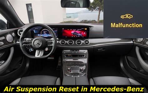 Mercedes air suspension reset. .  ...