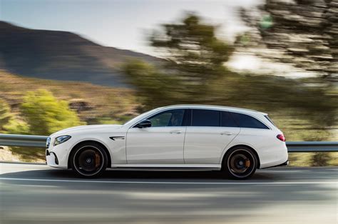 Mercedes amg wagon. The E63 is a mild evolution of the E55 gonzo-wagon. The supercharged-and-intercooled 5.4-liter V-8 from the Mercedes mothership is gone, replaced by AMG's own 6.2-liter naturally-aspirated mill. 