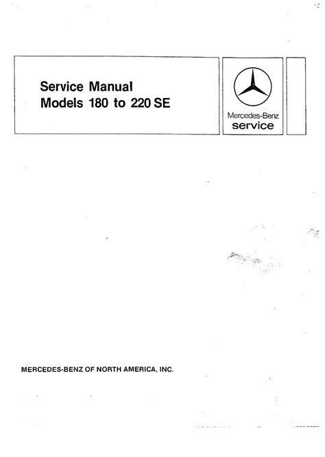 Mercedes benz 220a 219 220s 220se service repair manual. - A handbook for the ballet accompanist.