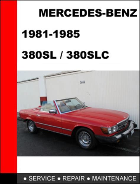 Mercedes benz 380sl 380slc 1981 1985 service repair manual. - Politisches gleichgewicht und europagedanke bei metternich.