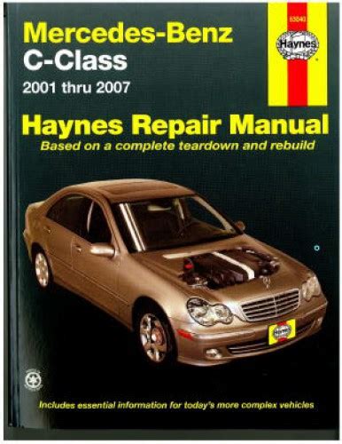 Mercedes benz c class 2001 thru 2007 automotive repair manual. - Cummins engine nt855 work shop manual.