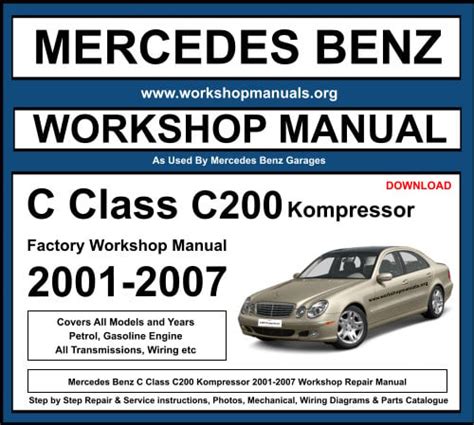 Mercedes benz c200 kompressor service manual. - Manuale di servizio stihl km 130.