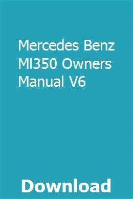 Mercedes benz ml350 owners manual free. - John deere sabre 1846hv oem parts manual.