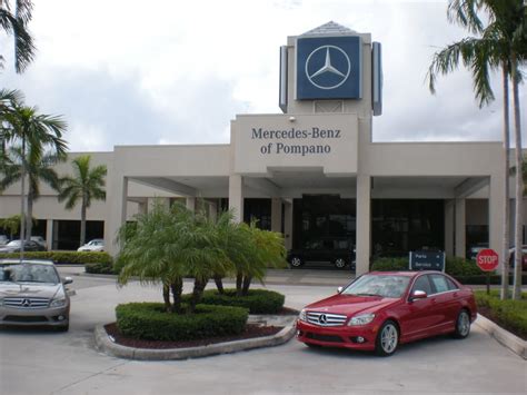Mercedes benz of pompano. Turn left on 3rd Ave. Make the first right, then turn left and you'll see the dealership on the left. Call (954)644-4832 to schedule an appointment or stop by our inviting dealership today. Pompano Beach, FL New, Mercedes-Benz of Pompano sells and services Mercedes-Benz vehicles in the greater Pompano Beach area. 