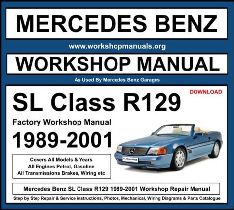 Mercedes benz sl class r129 service repair manual download. - Seele und leib in wechselbeziehung zu einander..