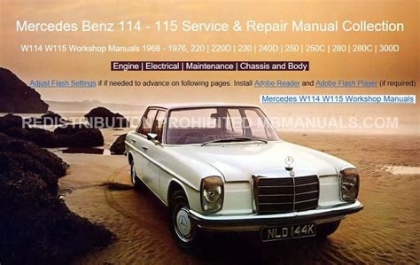 Mercedes benz w114 w115 car service repair manual 1968 1976. - Talking out of hours a clinicians guide to teleconsultation.